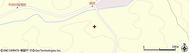 福島県石川郡平田村永田酒しゅう周辺の地図