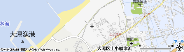 新潟県上越市大潟区上小船津浜周辺の地図