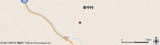 福島県南会津町（南会津郡）高野（東中村）周辺の地図