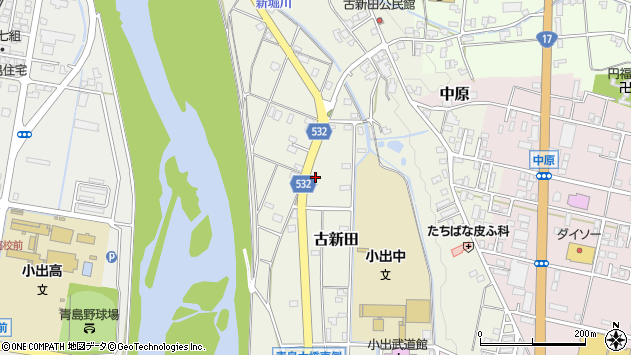 〒946-0025 新潟県魚沼市古新田の地図