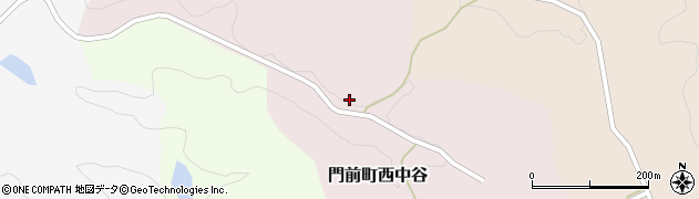 石川県輪島市門前町西中谷（ハ）周辺の地図