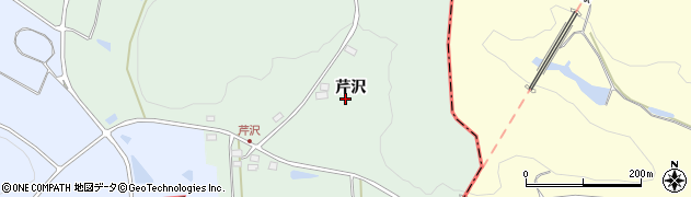 福島県天栄村（岩瀬郡）小川（芹沢）周辺の地図