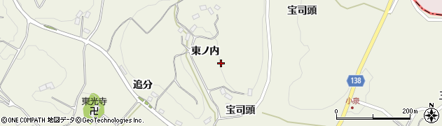 福島県玉川村（石川郡）北須釜（東ノ内）周辺の地図