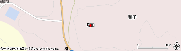 福島県平田村（石川郡）鴇子（塚田）周辺の地図