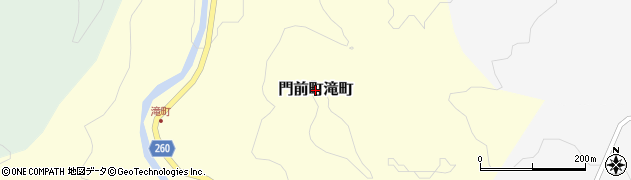 石川県輪島市門前町滝町周辺の地図