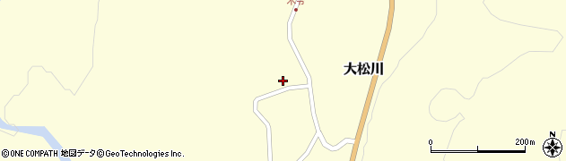 福島県下郷町（南会津郡）大松川（大座惣乙）周辺の地図
