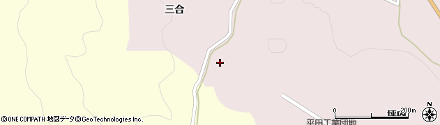 福島県平田村（石川郡）鴇子（三合）周辺の地図