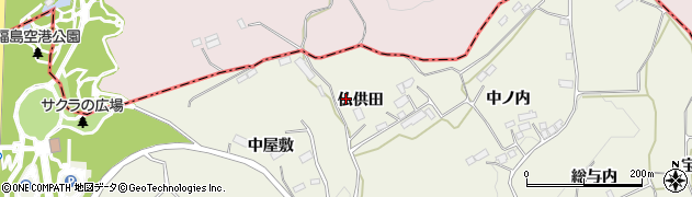 福島県玉川村（石川郡）北須釜（仏供田）周辺の地図