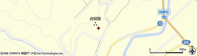 貞観園周辺の地図