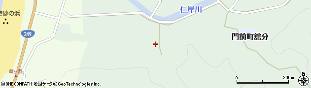 石川県輪島市門前町馬場（ワ）周辺の地図