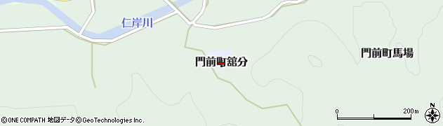 石川県輪島市門前町舘分周辺の地図