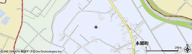 福島県矢吹町（西白河郡）本郷町周辺の地図