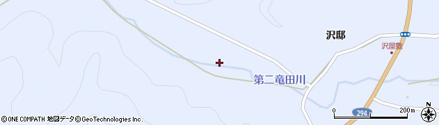 福島県天栄村（岩瀬郡）大里（入沢）周辺の地図