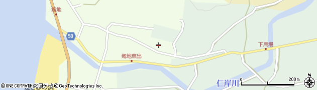 石川県輪島市門前町剱地（ニ）周辺の地図
