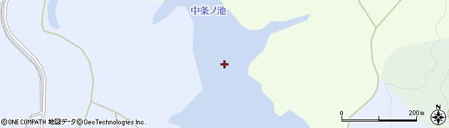 中条ノ池周辺の地図