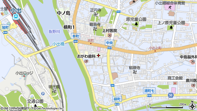〒946-0012 新潟県魚沼市浦町の地図