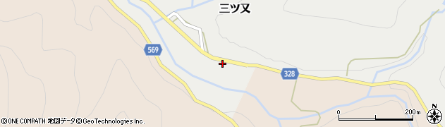 新潟県魚沼市三ツ又189周辺の地図