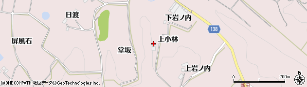 福島県須賀川市狸森（上小林）周辺の地図
