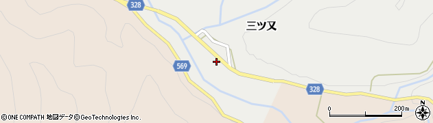 新潟県魚沼市三ツ又187周辺の地図