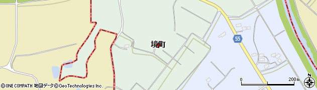 福島県矢吹町（西白河郡）境町周辺の地図