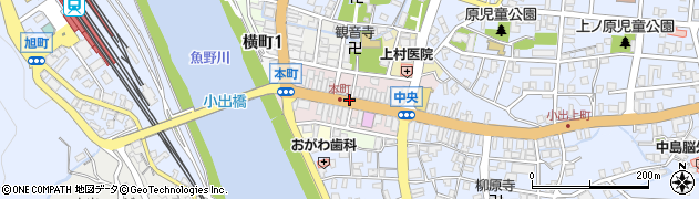 新潟県魚沼市本町周辺の地図