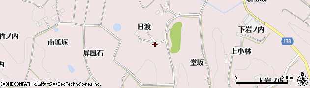 福島県須賀川市狸森日渡19周辺の地図