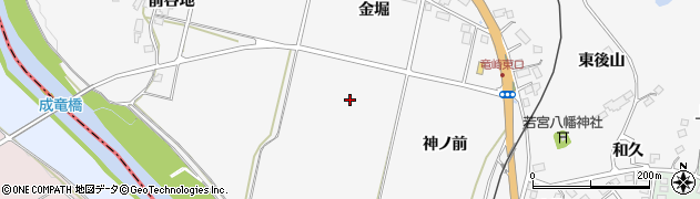 福島県玉川村（石川郡）竜崎（八斗蒔）周辺の地図
