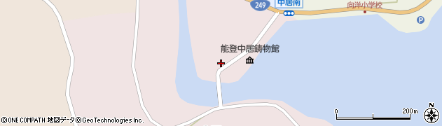 石川県穴水町（鳳珠郡）中居（ヲ）周辺の地図