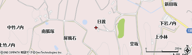福島県須賀川市狸森日渡112周辺の地図