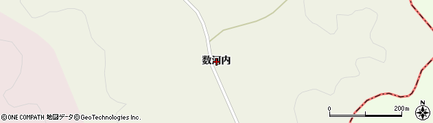 福島県平田村（石川郡）九生滝（数河内）周辺の地図