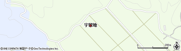 石川県穴水町（鳳珠郡）宇留地周辺の地図