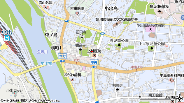 〒946-0003 新潟県魚沼市諏訪町の地図