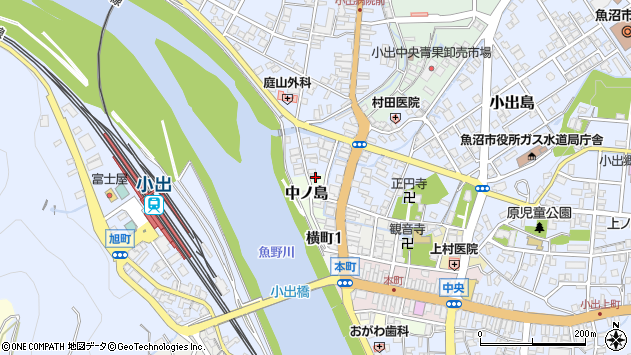 〒946-0006 新潟県魚沼市中ノ島の地図