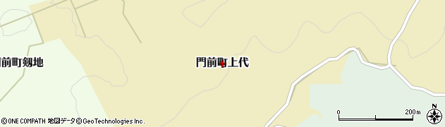 石川県輪島市門前町上代周辺の地図