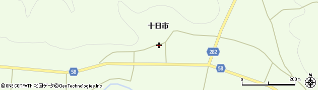 福島県白河市大信隈戸（十日市前）周辺の地図