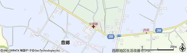 中豊郷周辺の地図