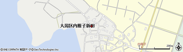 新潟県上越市大潟区内雁子新田周辺の地図