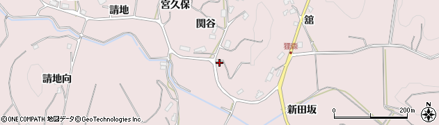 福島県須賀川市狸森関谷146周辺の地図