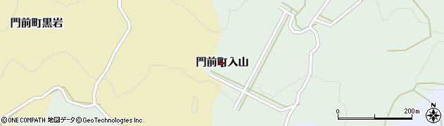 石川県輪島市門前町入山周辺の地図