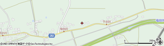 福島県天栄村（岩瀬郡）小川（中田）周辺の地図