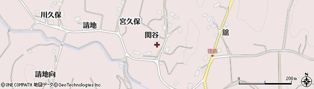 福島県須賀川市狸森関谷15周辺の地図