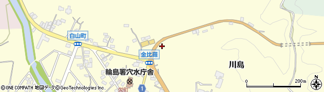 石川県穴水町（鳳珠郡）川島（ク）周辺の地図