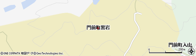 石川県輪島市門前町黒岩周辺の地図