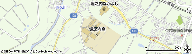 新潟県立堀之内高等学校周辺の地図