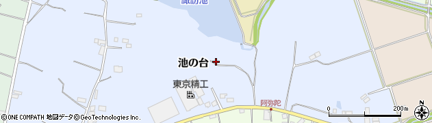 福島県鏡石町（岩瀬郡）池の台周辺の地図