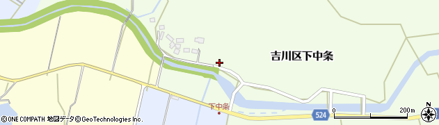 新潟県上越市吉川区下中条1059周辺の地図