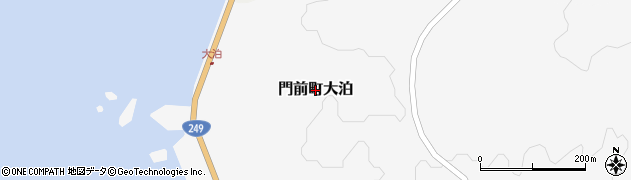 石川県輪島市門前町大泊周辺の地図