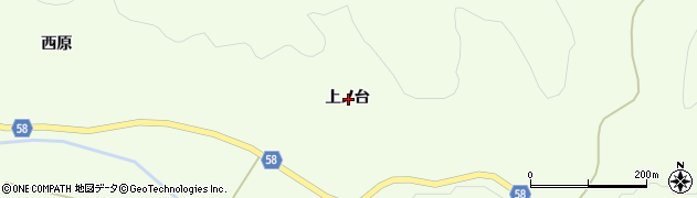 福島県白河市大信隈戸（上ノ台）周辺の地図