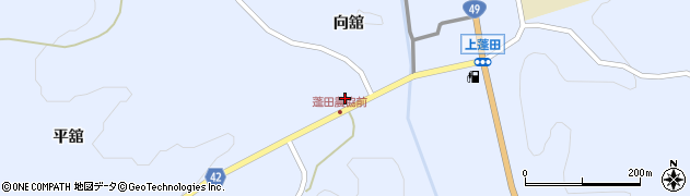 福島県平田村（石川郡）上蓬田（三斗蒔）周辺の地図