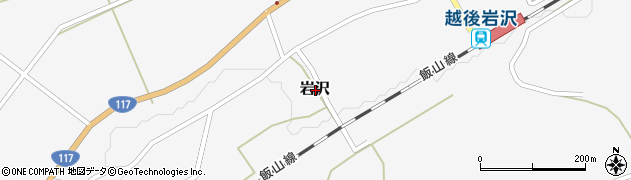 新潟県小千谷市岩沢周辺の地図